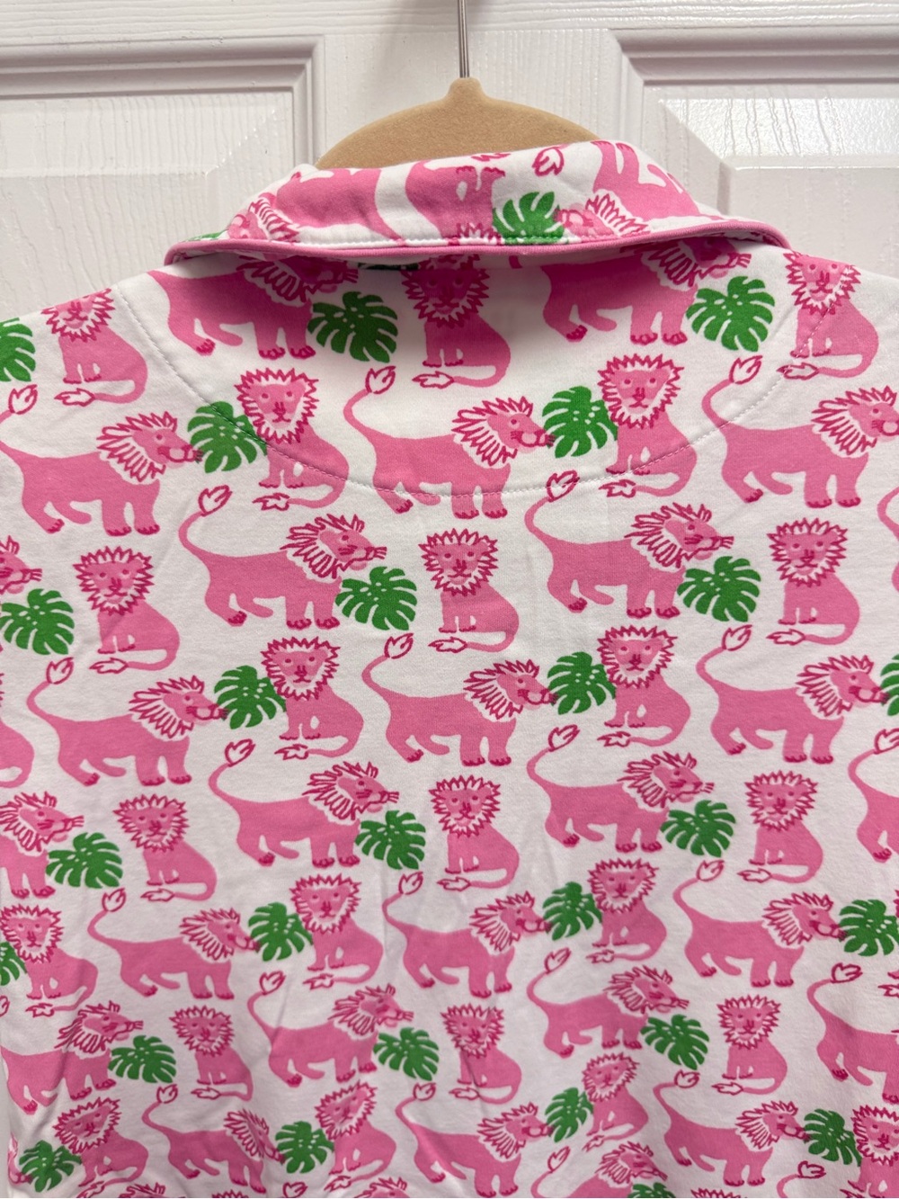 Roller Rabbit Pink Lion Pajama Top - Picture 7 of 9